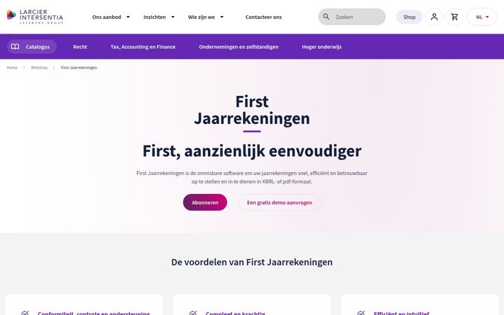 Screenshot of firstsoftware.be