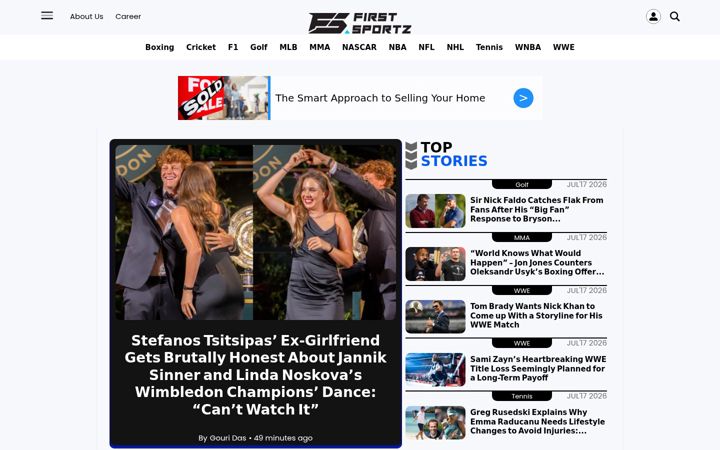 Screenshot of firstsportz.com