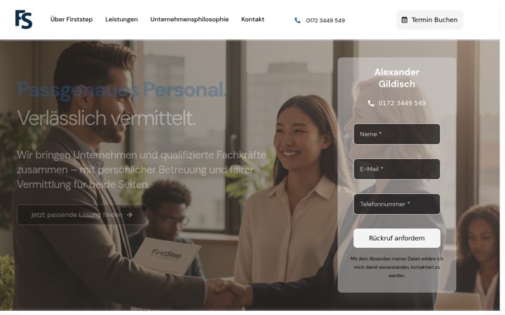 Screenshot of firststep-personal.de