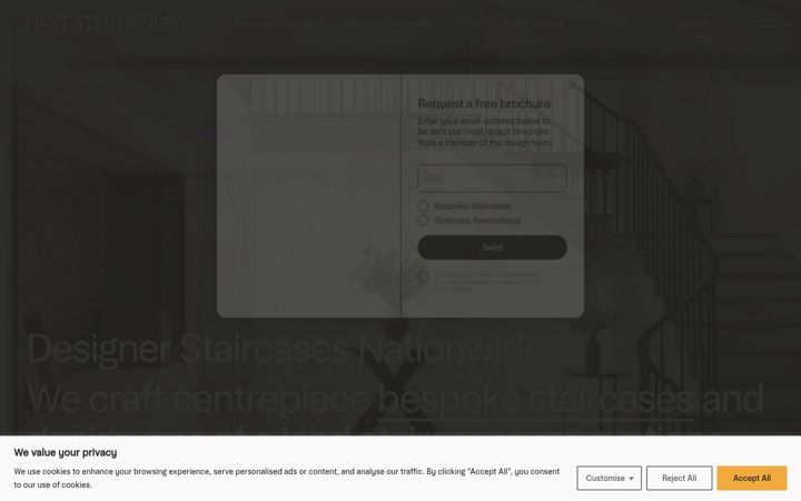 Screenshot of firststepdesigns.com