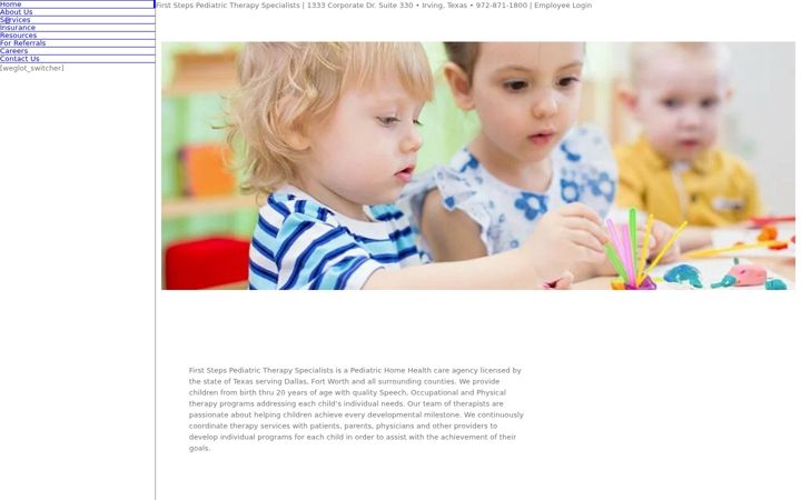 Screenshot of firststepsped.com