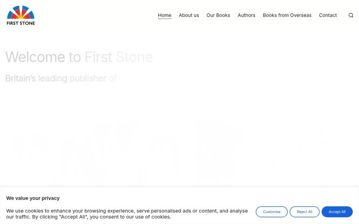 Screenshot of firststonepublishing.co.uk