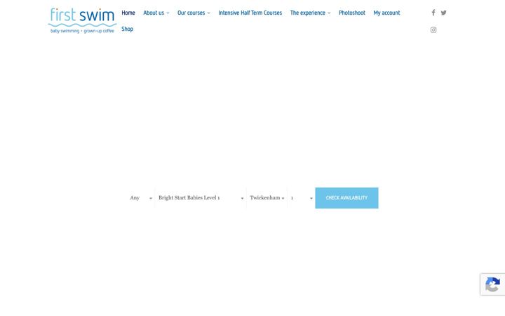 Screenshot ta' firstswimlondon.co.uk