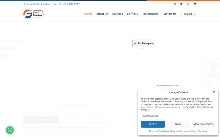 Screenshot of firsttechsolution.com