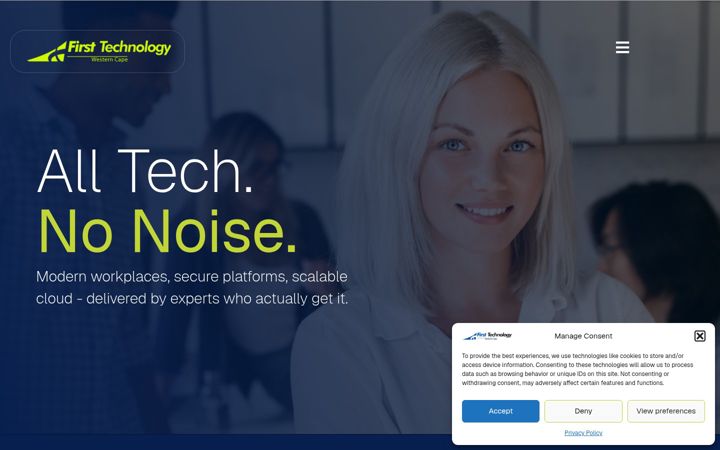 Screenshot of firsttechwc.co.za