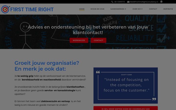 Screenshot of firsttimerightconsultancy.nl