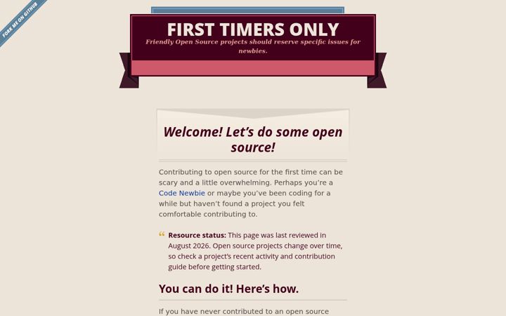 Screenshot of firsttimersonly.com