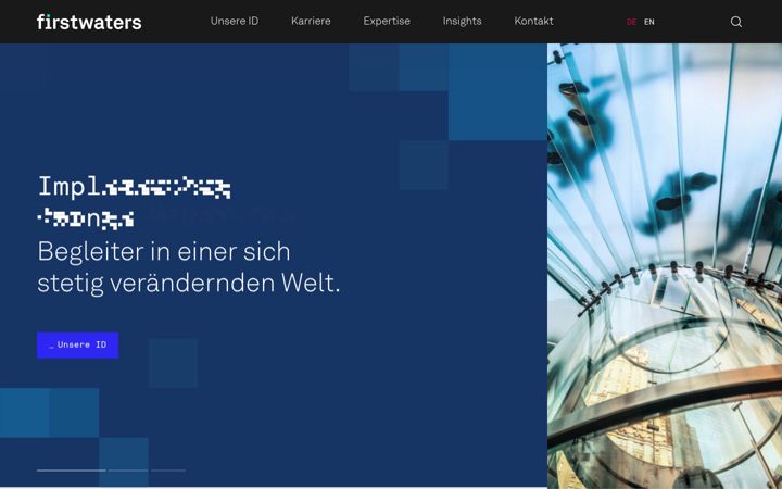 Screenshot di firstwaters.de