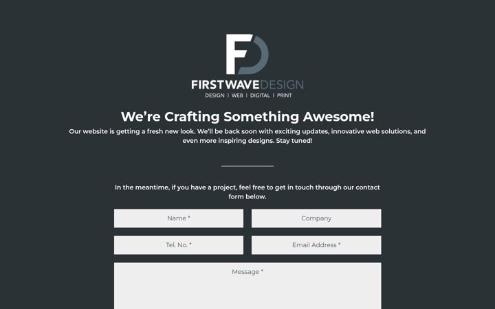 Screenshot of firstwavedesign.com