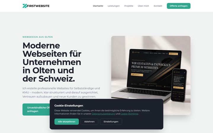 Screenshot of firstwebsite.ch