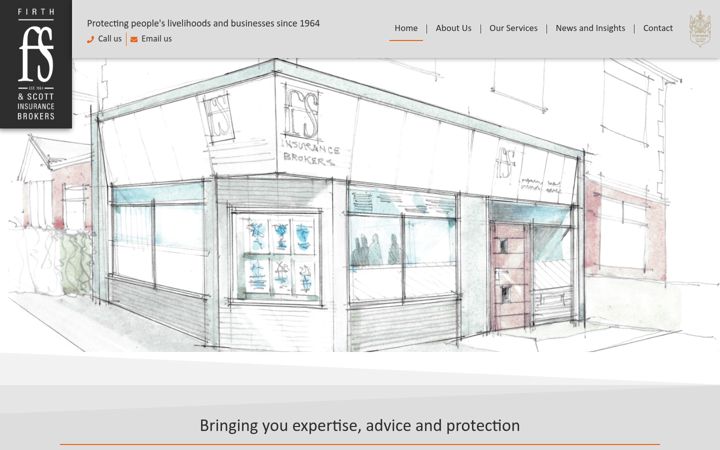 Screenshot ta' firthandscott.co.uk