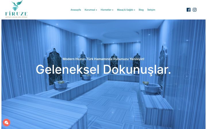 Snimka zaslona za firuzehamam.com.tr