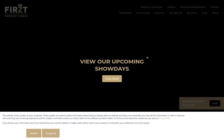 Screenshot of firzt.co.za