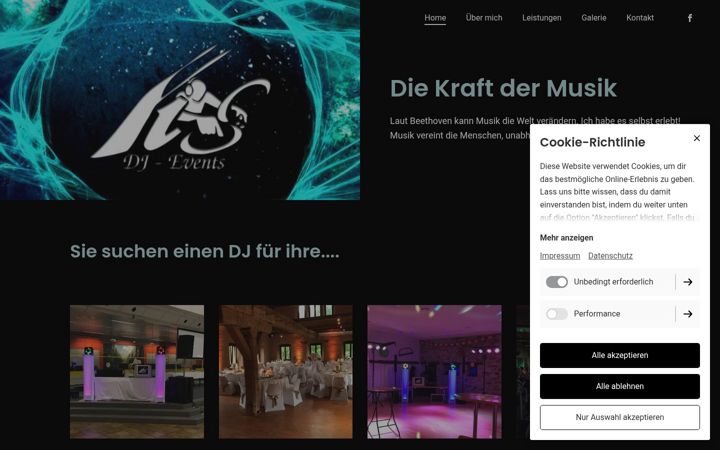 Screenshot of fis-dj-events.de