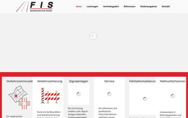 Екранна снимка на fis-verkehrstechnik-gmbh.de