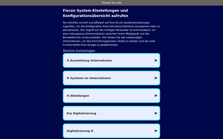 Screenshot of fisacon.de