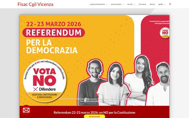Screenshot of fisacvicenza.it