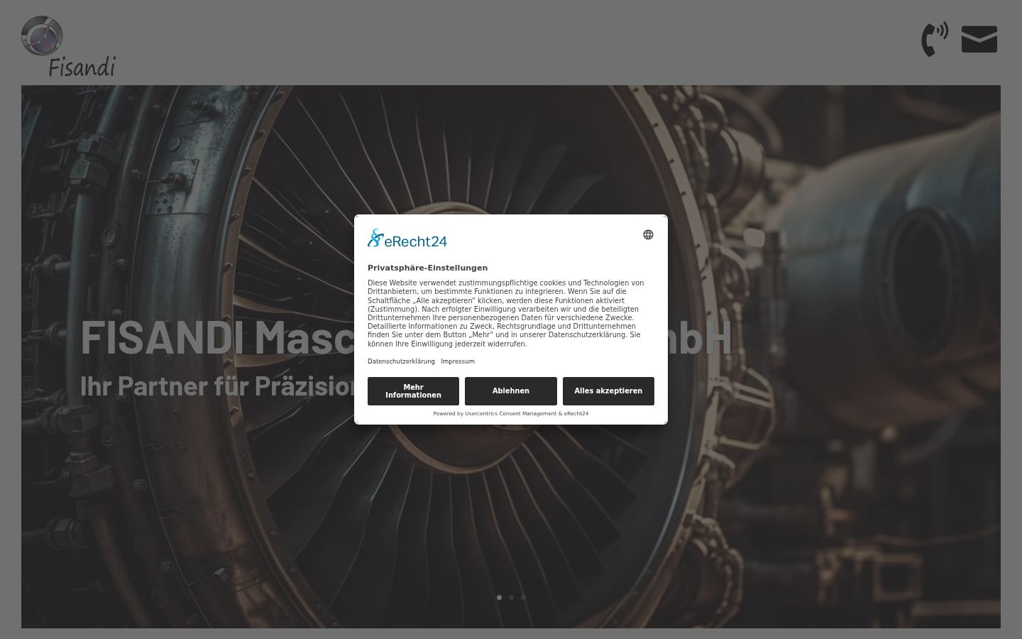 Screenshot tal-banner tal-kunsens muri qabel kwalunkwe interazzjoni