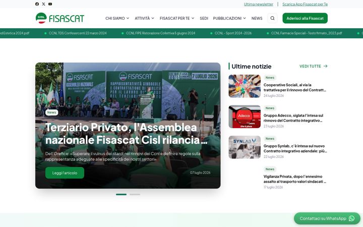 Screenshot of fisascat.it