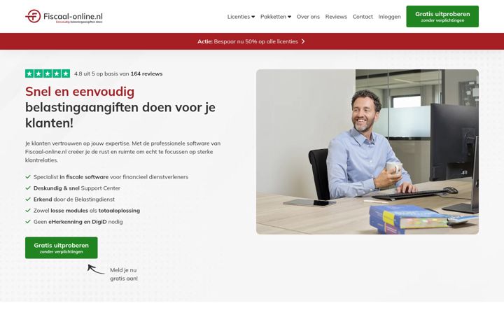 Screenshot of fiscaal-online.nl