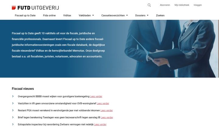 Screenshot of fiscaaluptodate.nl