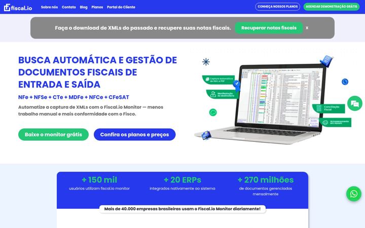 Captura de pantalla de fiscal.io