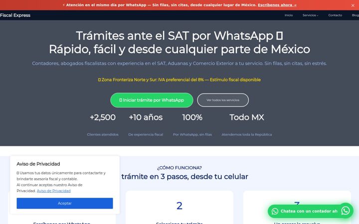 Screenshot of fiscalexpressmx.com