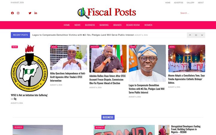 Screenshot of fiscalposts.com