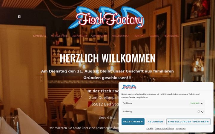 Screenshot of fisch-factory.de