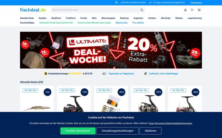 Screenshot of fischdeal.de