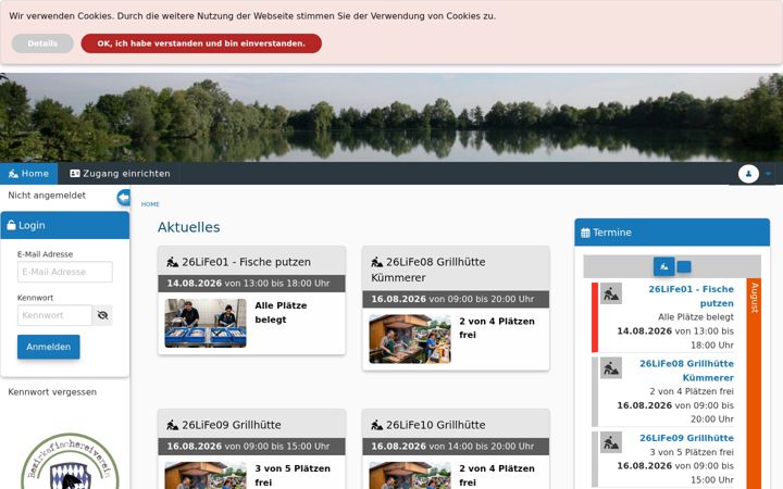 Screenshot of fischen-erding.de