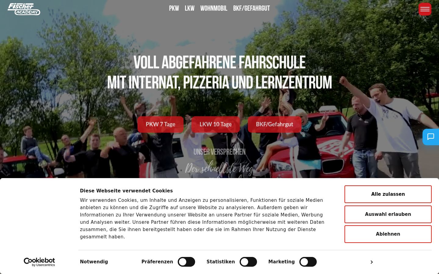 Ekrānuzņēmums ar piekrišanas baneri, kas tika rādīts pirms jebkādas mijiedarbības