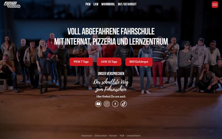 Ekrānuzņēmums no fischer-academy.de