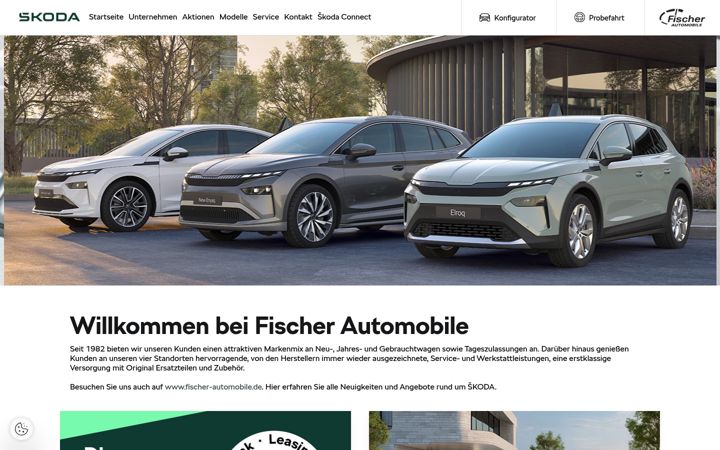 Ekrānuzņēmums no fischer-amberg.skoda-auto.de