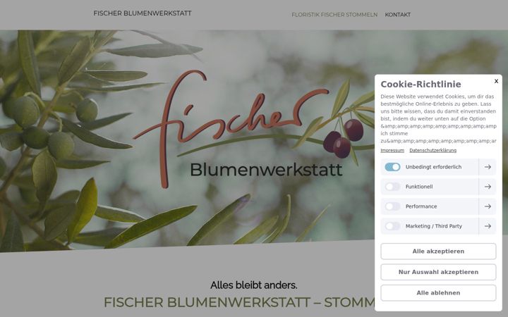 Screenshot of fischer-blumenwerkstatt.de