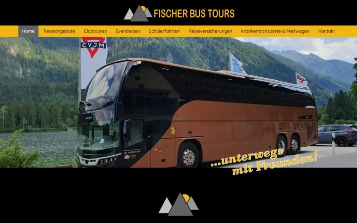 Screenshot of fischer-bus-tours.de