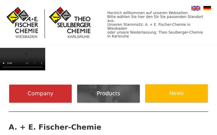 Screenshot of fischer-chemie.de