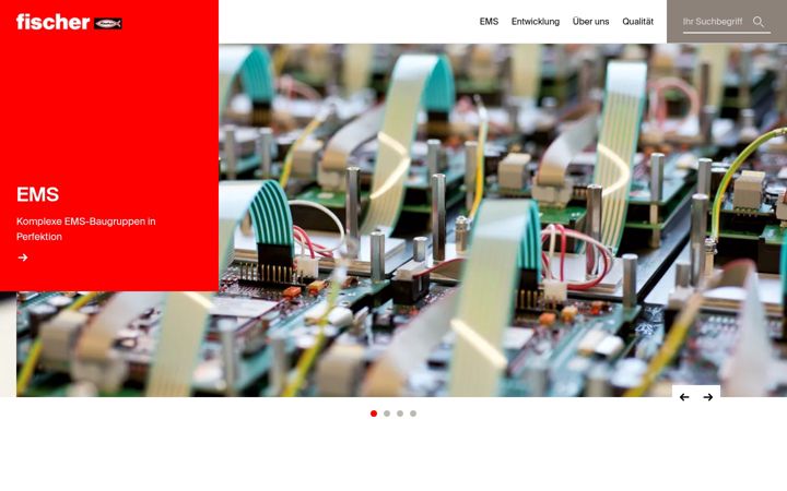 Screenshot of fischer-electronic.com