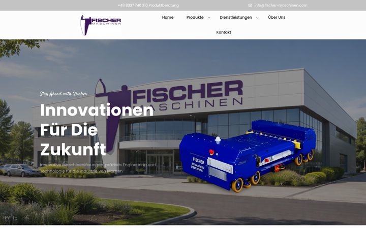 Screenshot of fischer-maschinen.com