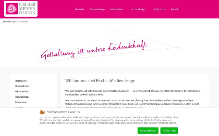 Screenshot of fischer-mediendesign.de