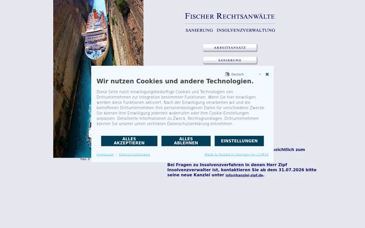 Screenshot of fischer-rechtsanwaelte.de