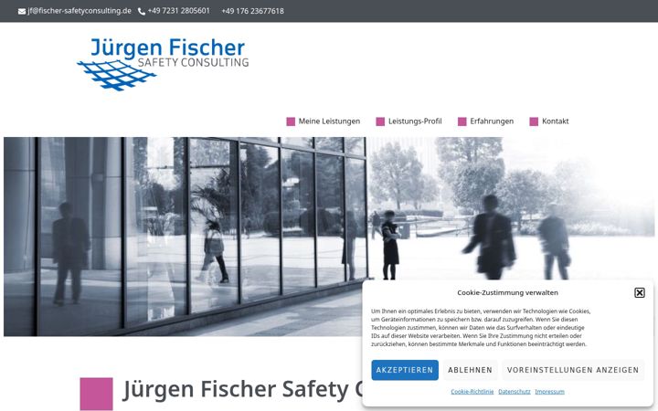 Screenshot of fischer-safetyconsulting.de