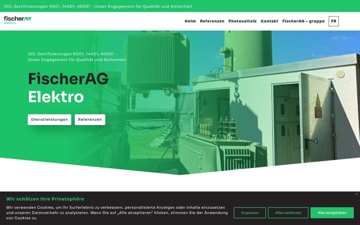 Screenshot of fischerag-elektro.eu