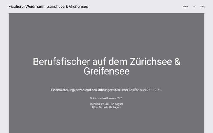 Screenshot of fischerei-greifensee.ch