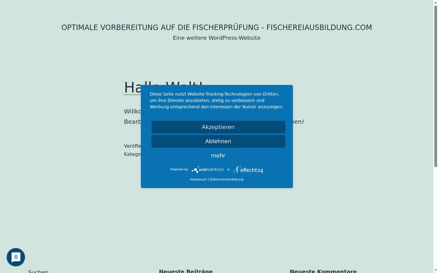Screenshot tal-banner tal-kunsens muri qabel kwalunkwe interazzjoni