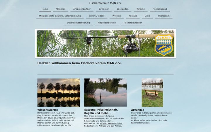 Screenshot of fischereiverein-man.bayern