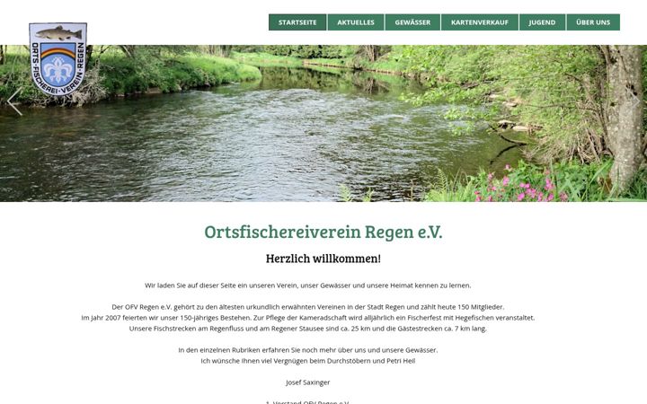 Screenshot di fischereiverein-regen.de
