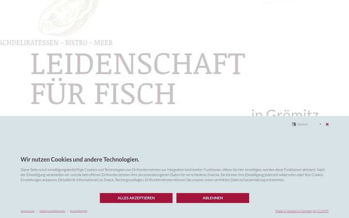 Screenshot of fischeria-seegold.de