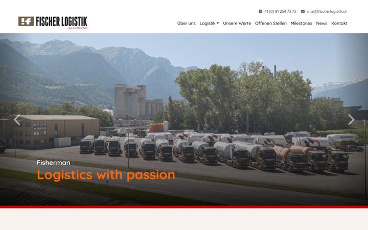 Screenshot of fischerlogistik.ch