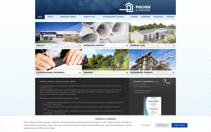 Screenshot of fischerpartners.sk